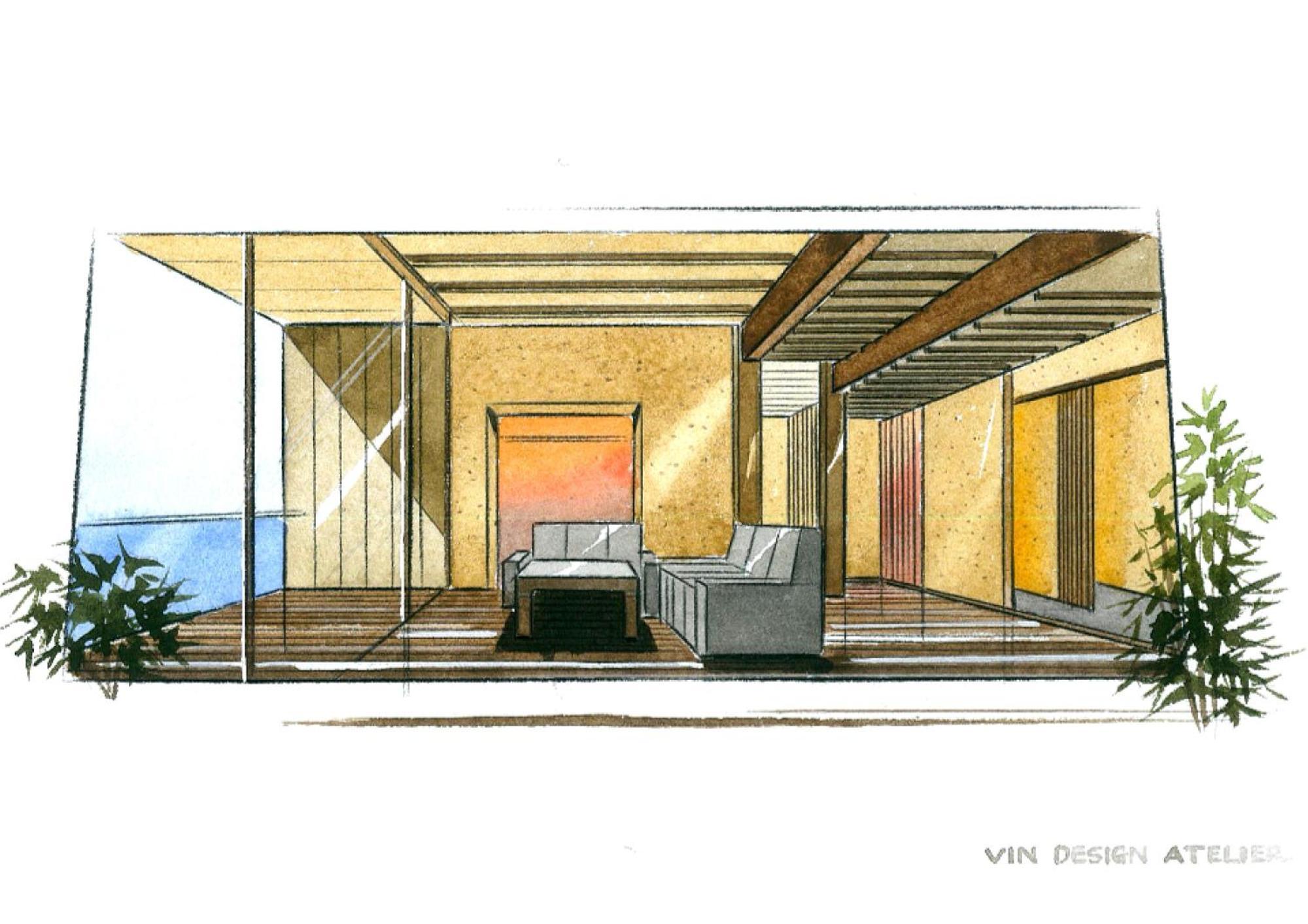 Amane Resort Seikai Беппу Номер фото Interior design sketch